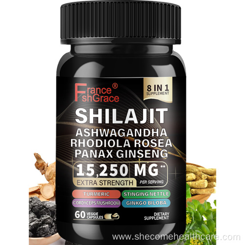 Organic Shilajit Supplement Improve Energy Shilajit capsules